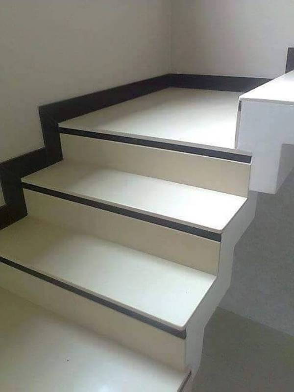 Escada de Granito Residencial Imirim - Escada de Granito Branco