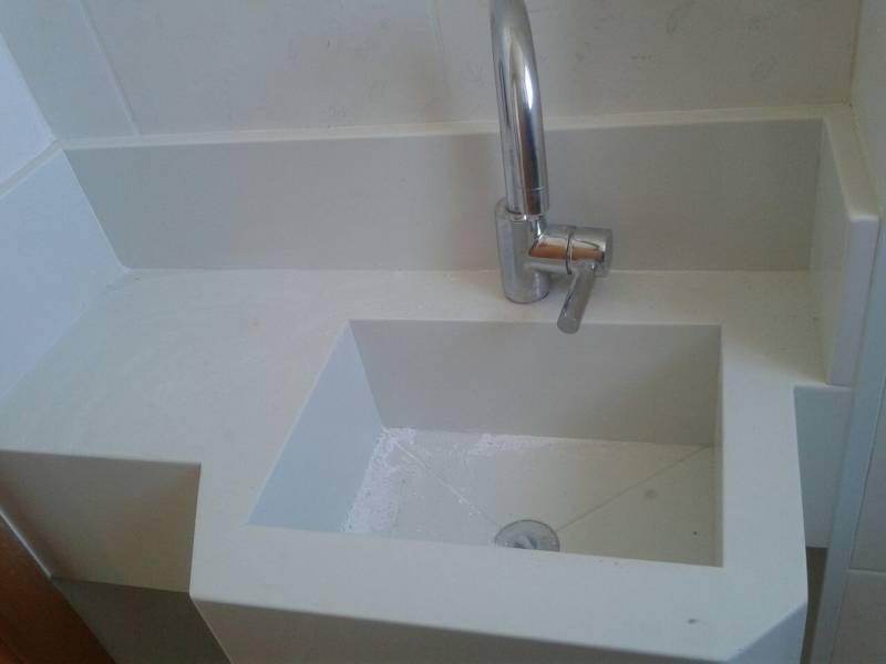 Instalação de Pia de Granito para Banheiro Pequeno Nossa Senhora do Ó - Pia de Granito para Banheiro Pequeno