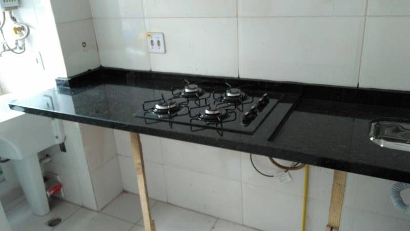 Instalação de Pia de Granito para Cozinha Brasilândia - Pia de Granito Preto