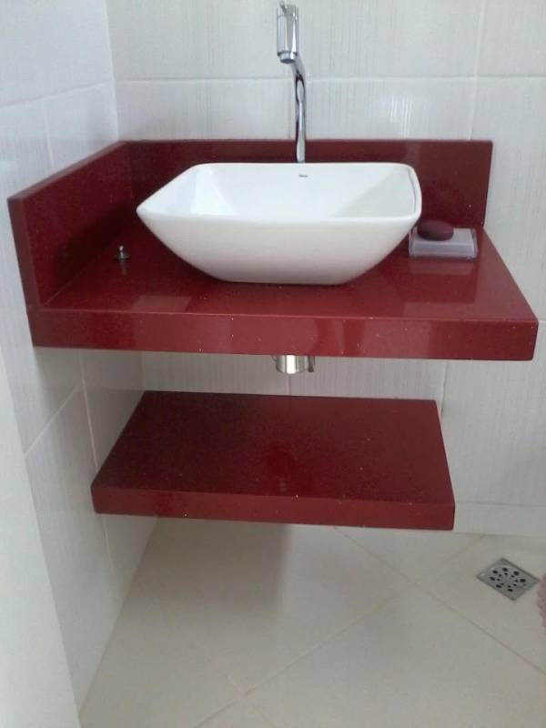 Pia de Granito para Banheiro Pequeno Preço Brasilândia - Pia de Granito sob Medida