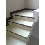 escadas de granito branco Brasilândia
