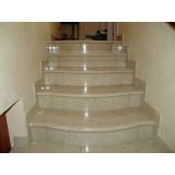 escada de mármore crema marfil