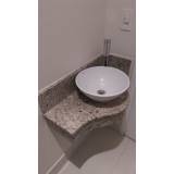 lavatório de mármore com cuba preço Vila Medeiros