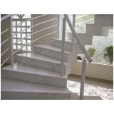 quanto custa escada de mármore branco Vila Medeiros