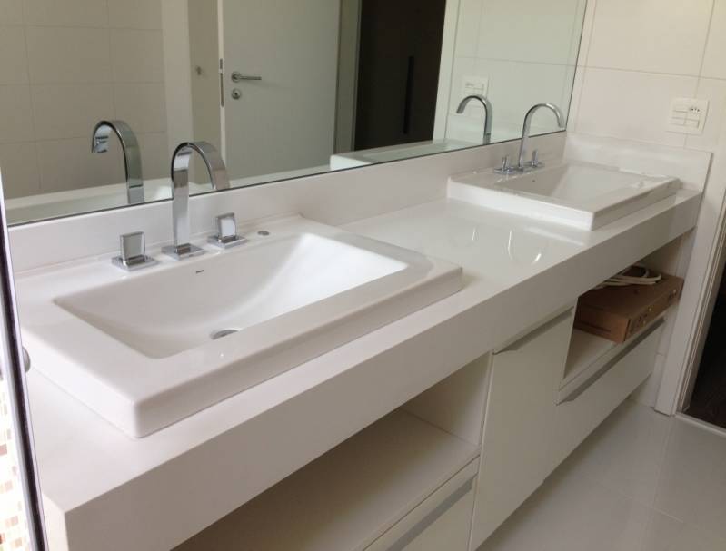 Lavatório de Mármore Branco Preço Jaçanã - Lavatório de Granito com Saia Lavatório de Mármore Branco Preço Jaçanã - Lavatório de Granito com Saia